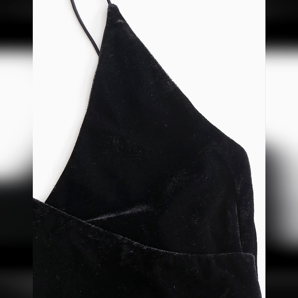 Strappy Open Back Velvet Mini Party Dress - Picture 3 of 7